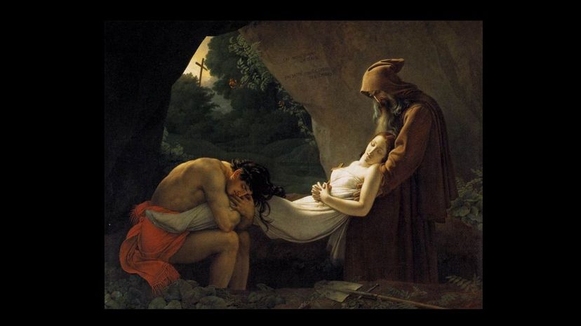 The Funeral of Atala by Anne-Louis Girodet De Roucy-Trioson