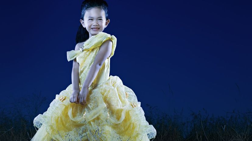 Little Girl in Belle Dress