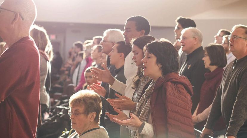 Church worshippers