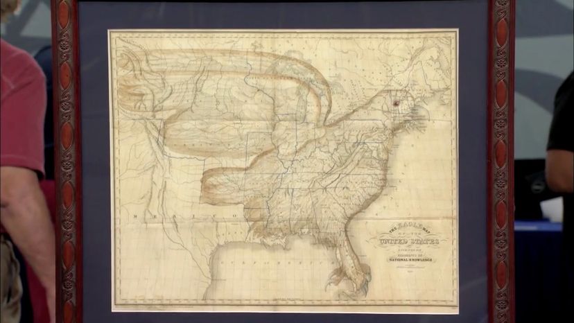  1833 Churchman Eagle Map of the United States ($25,000 Retail) (Episode #2109) 