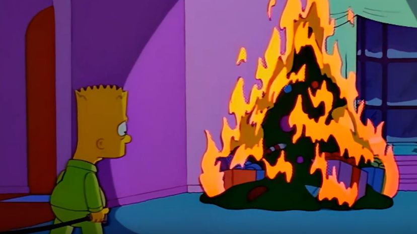 2 simpson xmas fire