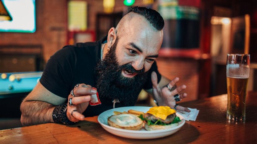 Q 11 Hair in food