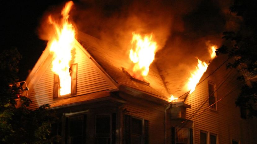 Question 23 - neighbor's house is on fire