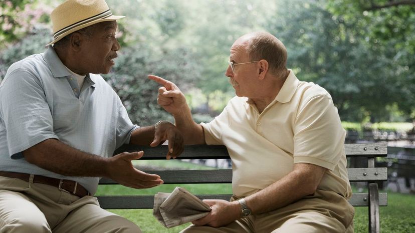 33 Stubborn men arguing