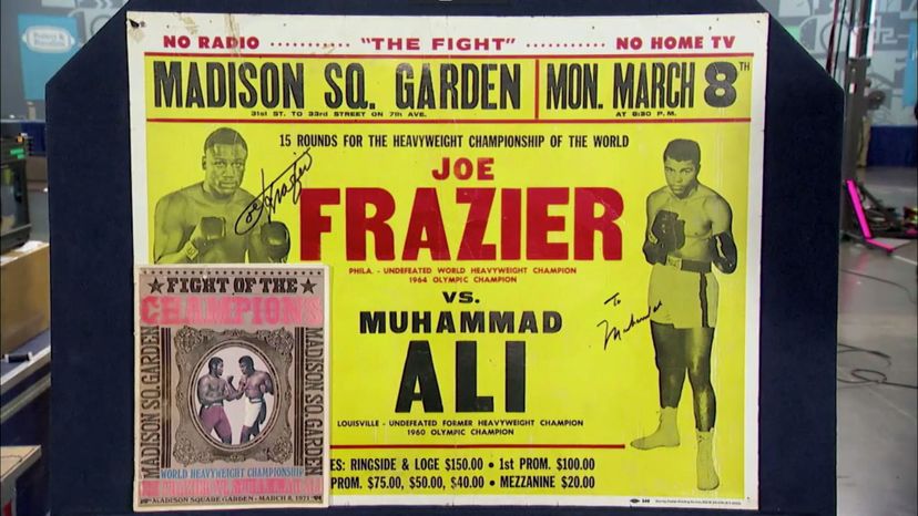 Signed Muhammad Ali &amp; Joe Frazier Poster ($5,000 Auction) (Episode #2116)