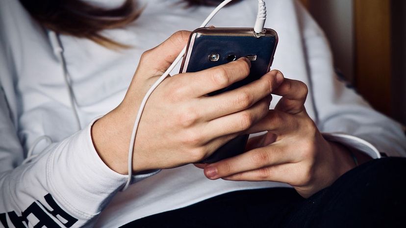 Girl Listening to Music