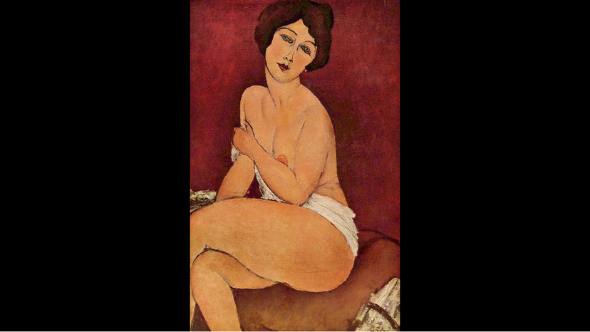 Nude Sitting on a Divan