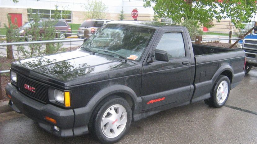 The GMC Syclone featured a standard V8 engine.