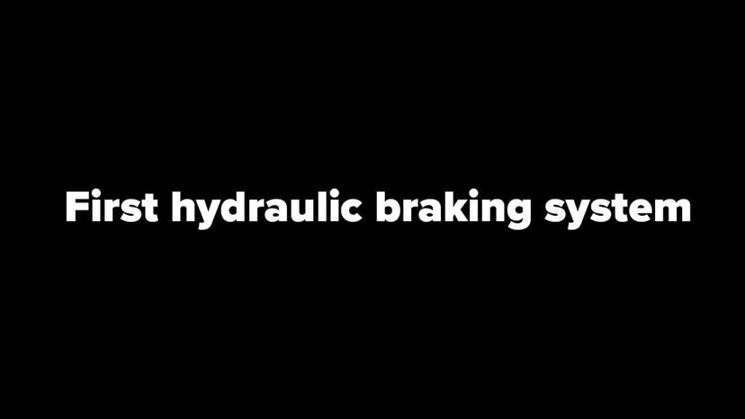 first hydraulic braking system