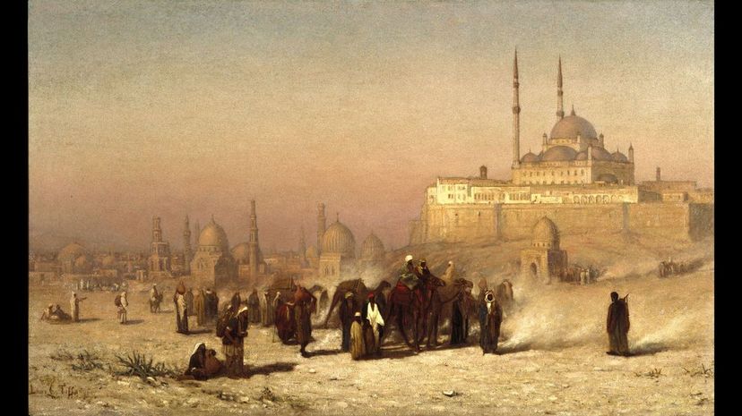 29 Louis_Comfort_Tiffany_On_the_Way_between_Old_and_New_Cairo_Citadel_Mosque