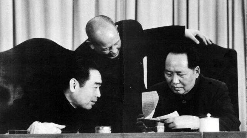 Mao Zedong and Zhou Enlai