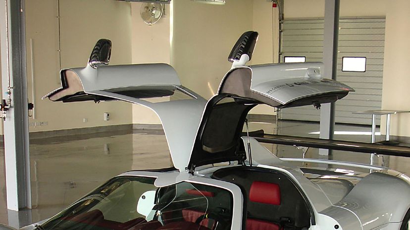 Gull wing doors