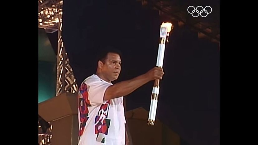 Muhammad ALiÂ  made cauldron lighter in 1996