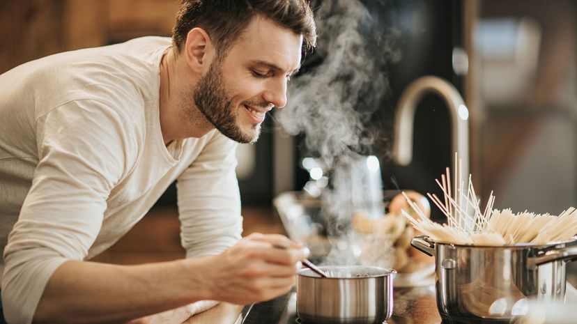 Man cooking