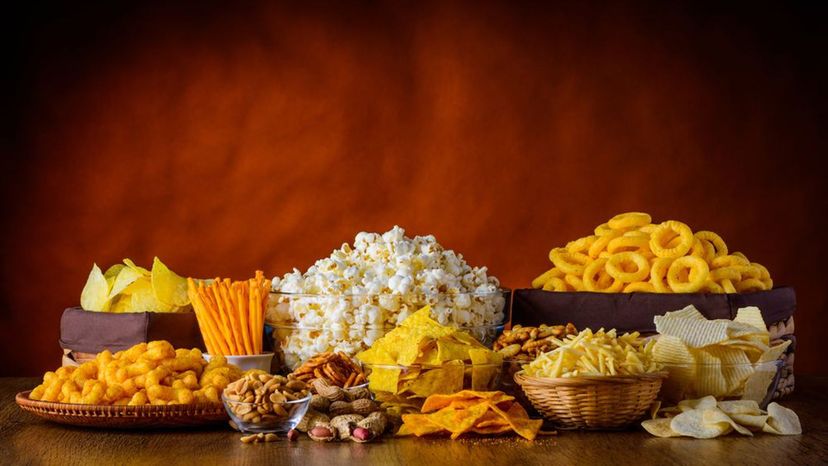 Can you identify all these snack foods from a photo?