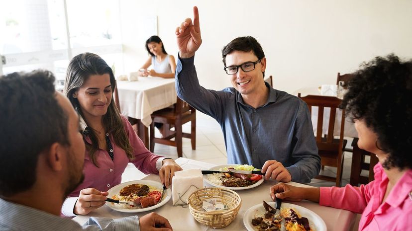 Place your fork and knife side by side on your plate