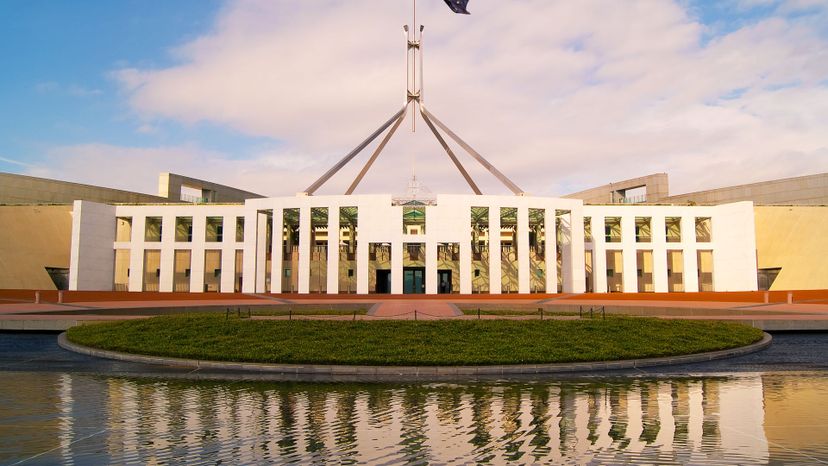 The Parliament House,    Canberra