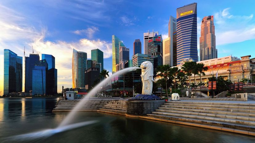 Merlion statue