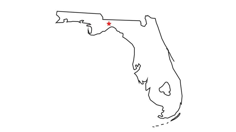 Florida map of Tallahassee