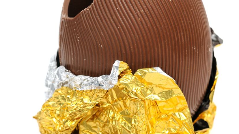 Broken Chocolate Easter Egg