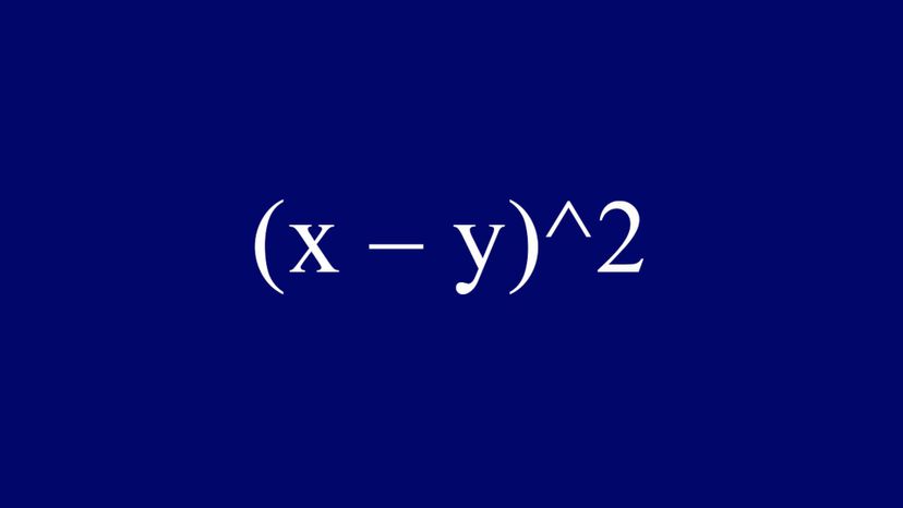 (x - y)^2 = x^2 - 2xy + y^2