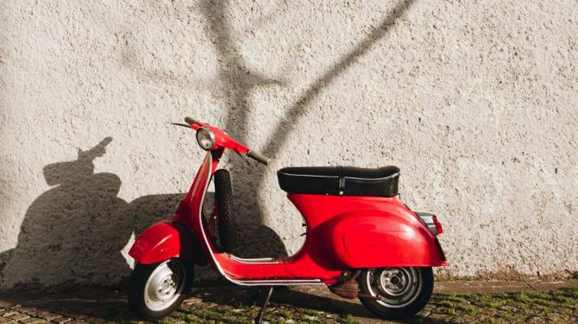 Little red vespa