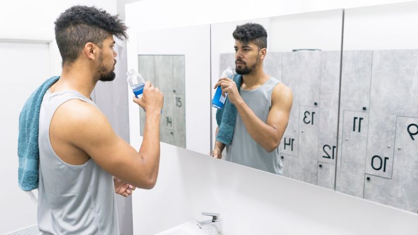 Locker Room Drink Water