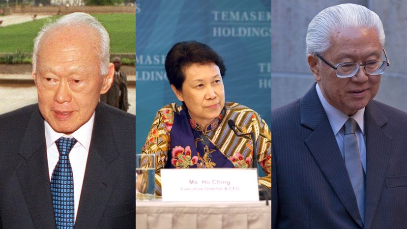 Lee Kuan Yew, Ho Ching, and Tony Tan