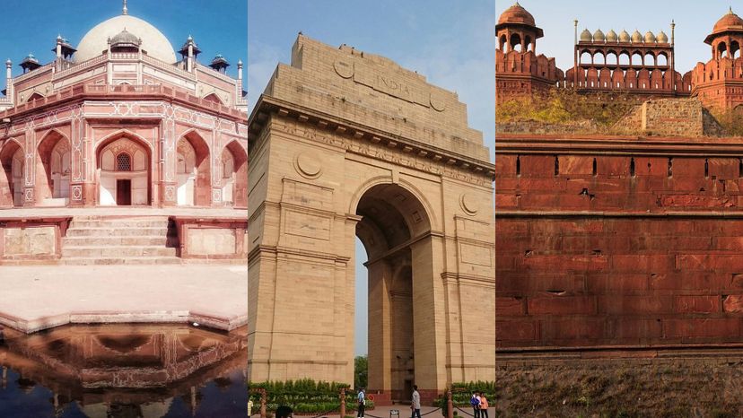 Humayun's Tomb, India Gate and The Red Fort - New Delhi