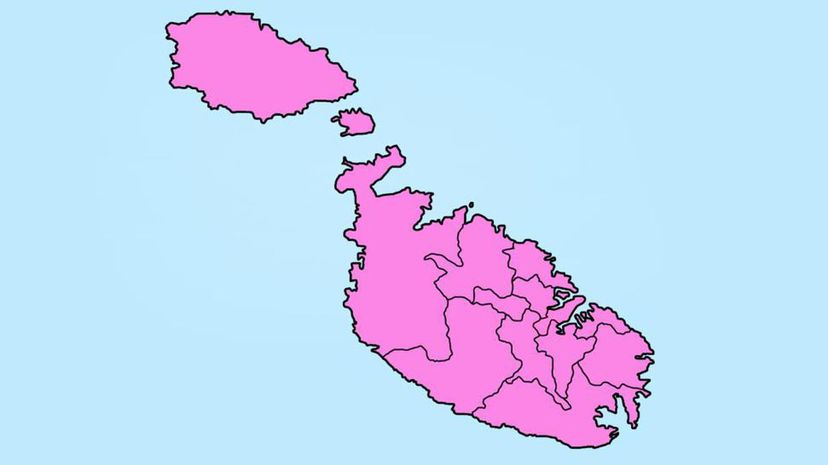 Malta Gozo map