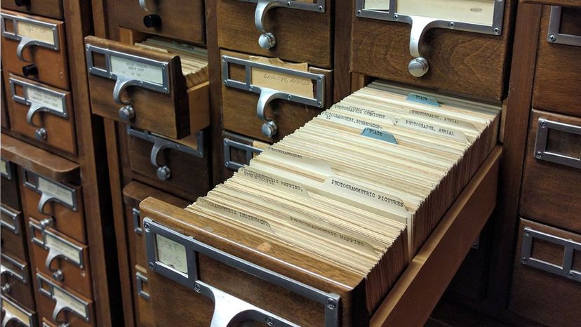 Library card catalogs