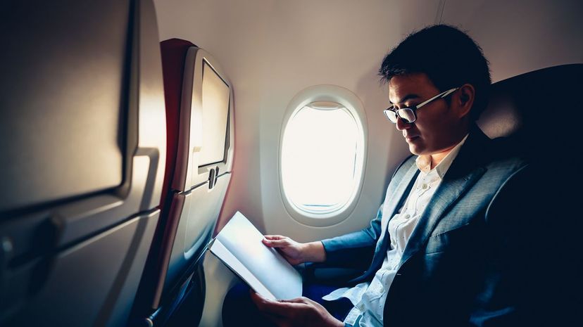 Reading on plane