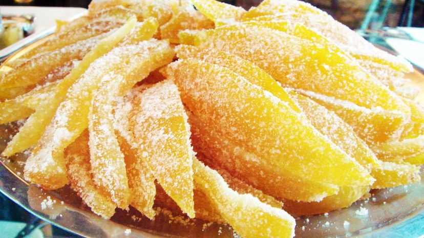 Cascaritas de naranja