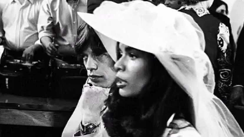 Bianca Macias and Mick Jagger (1971)