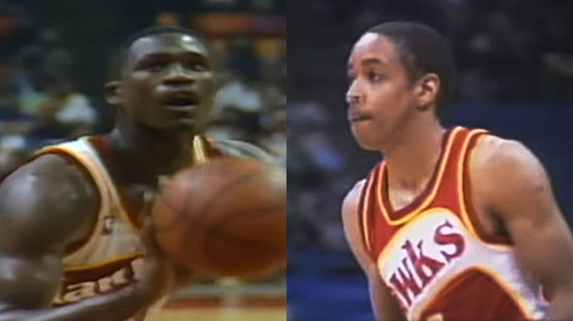 Dominique Wilkins and Spud Webb