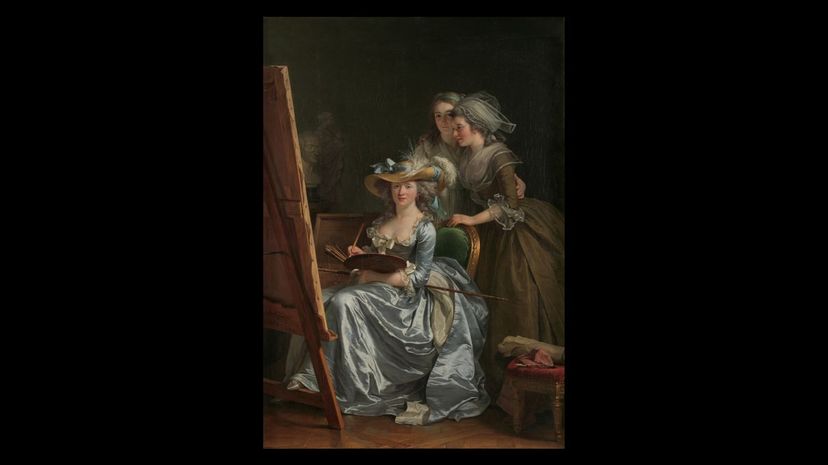 Self-Portrait with Two Pupils by AdeÌlaiÌˆde Labille-Guiard