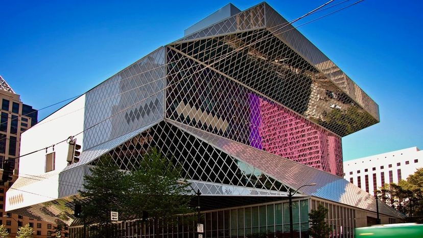 24 Seattle's Central Library building