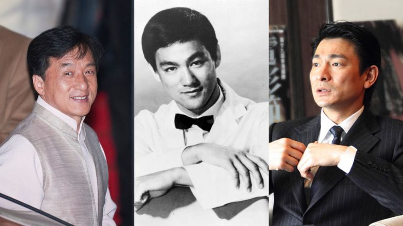 Jackie Chan, Bruce Lee, and Andy Lau