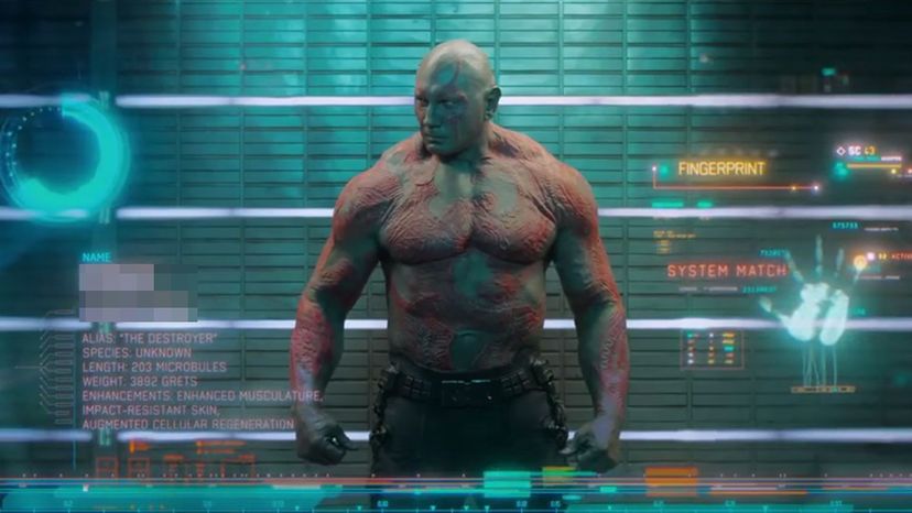 Movie- Guardians of the Galaxy (2014 â€“ Marvel Studios); Athlete- Dave Bautista 