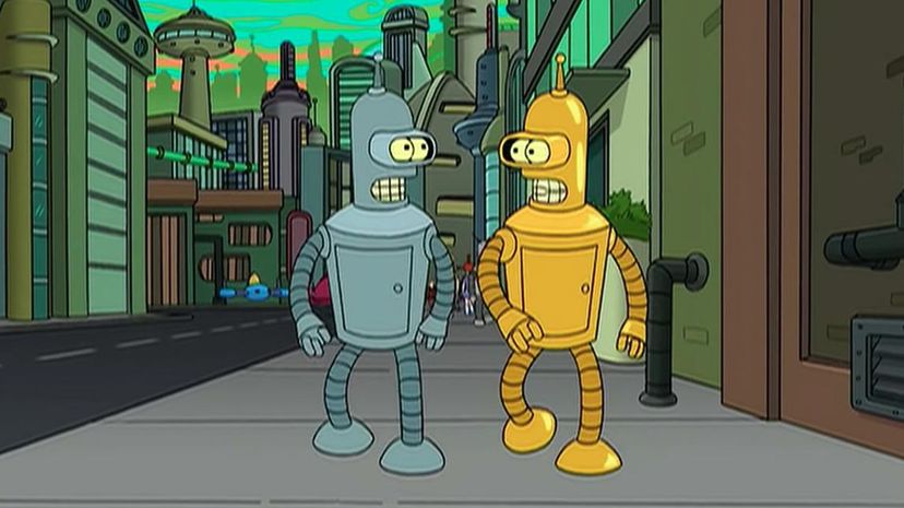 Bender and Gold Bender Futurama