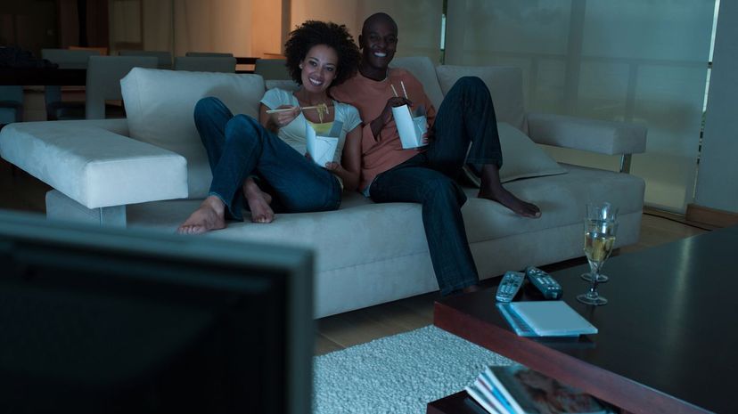 Eating Chinese Food &amp; Watching Movie