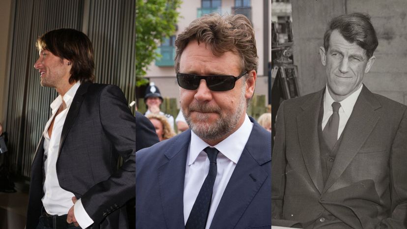 Keith Urban, Russell Crowe, and Sir Edmund Hillary