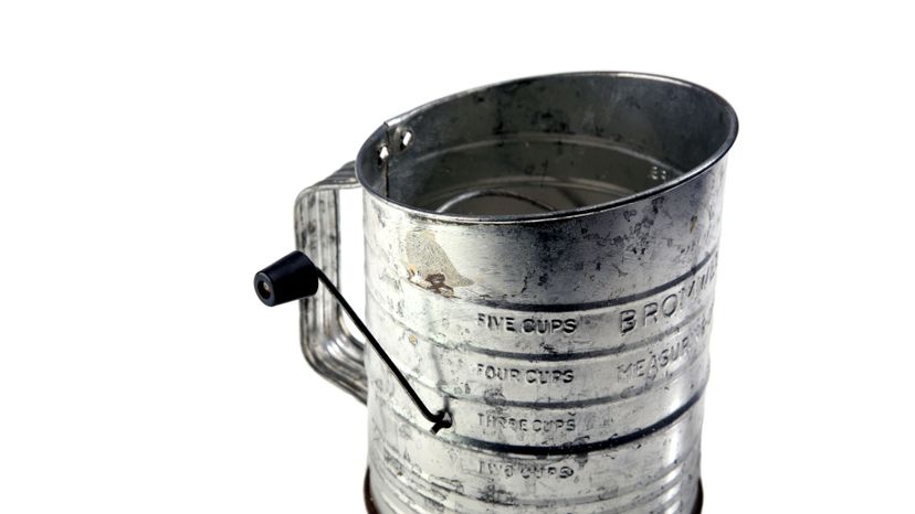 Hand-cranked Flour Sifter shutterstock_35244196