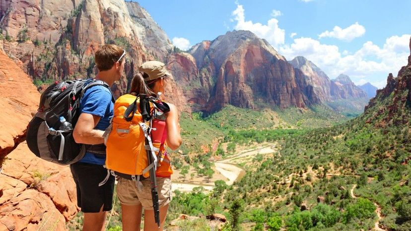 Hikers in Zion