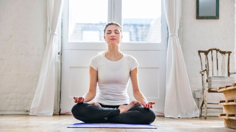 Woman doing yoga