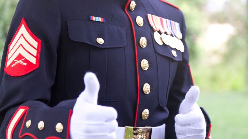 Marine Sergeant Thumbs Up