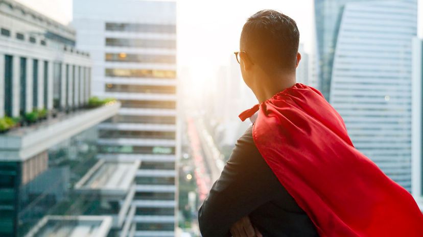 Superhero Businessman