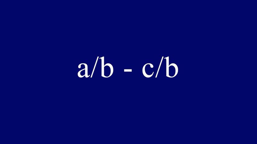 ab - cb = (a-c)b