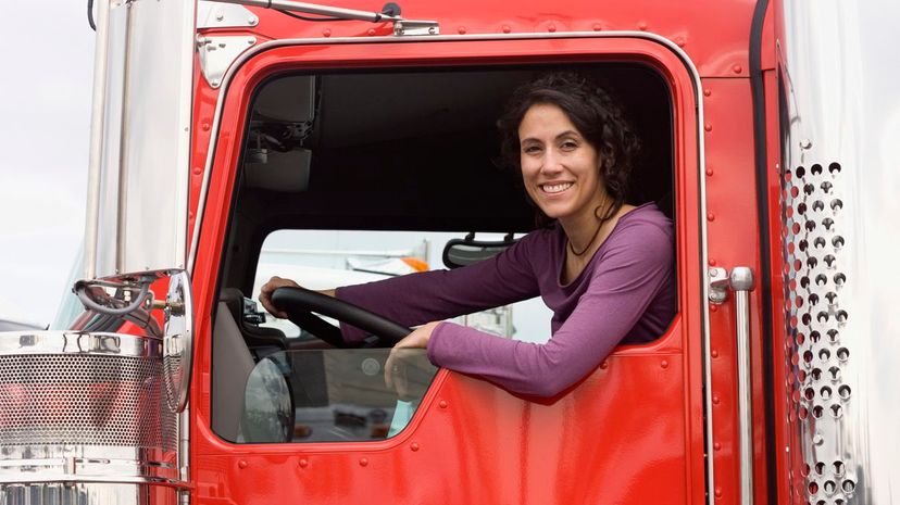 Female truck driver