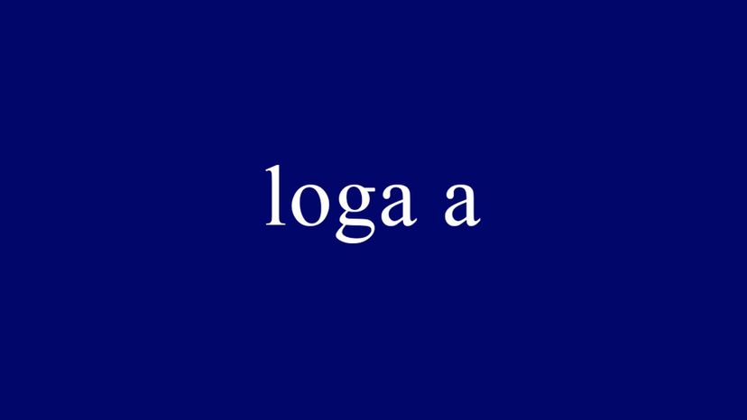 loga a = 1